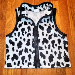 COWPRINT CROP TOP